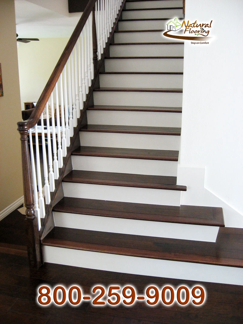 Closed Step White Riser White Skirtboard