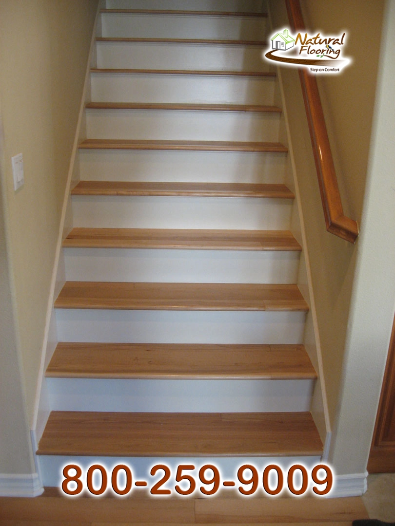 Closed Step White Riser White Skirtboard