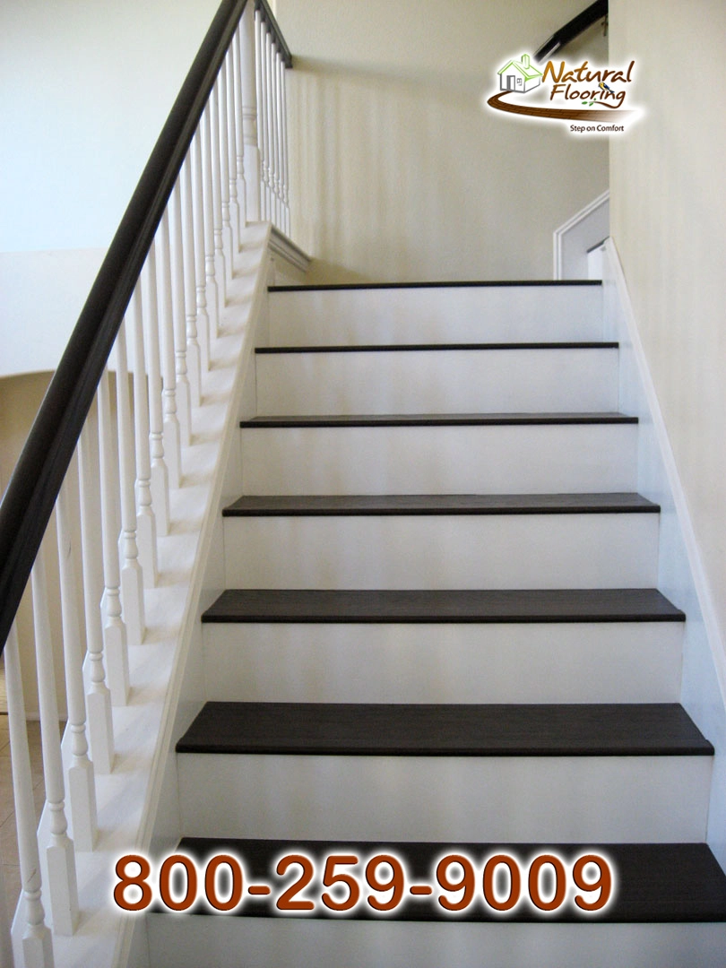 Closed Step White Riser White Skirtboard