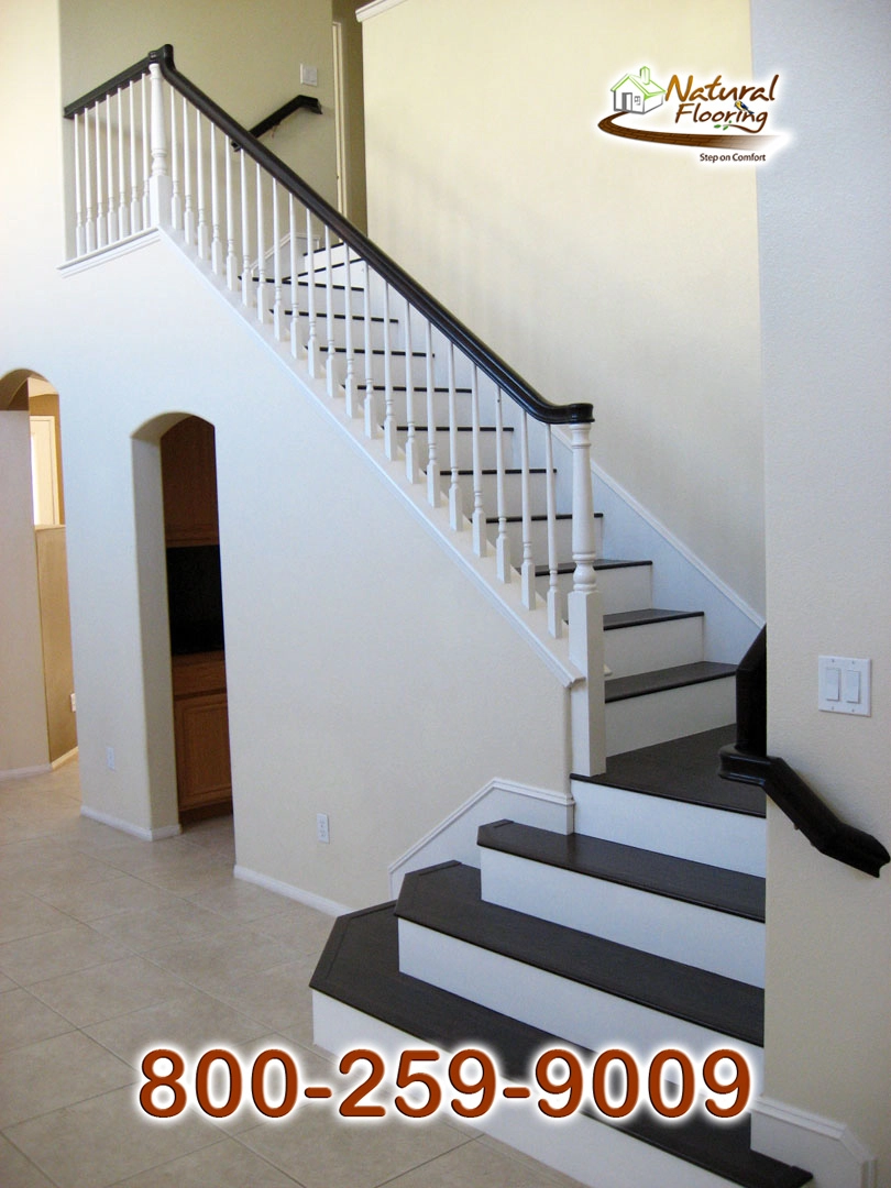 Closed Step White Riser White Skirtboard