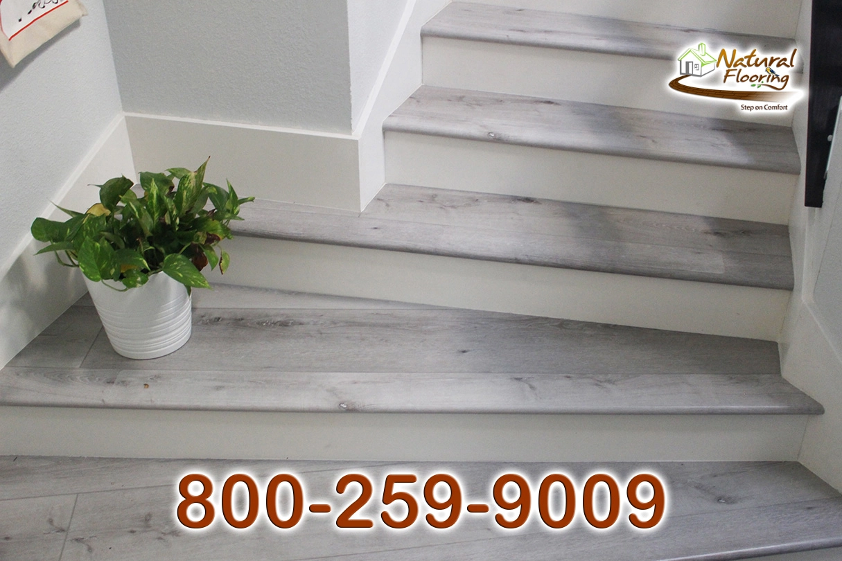 Closed Step White Riser White Skirtboard