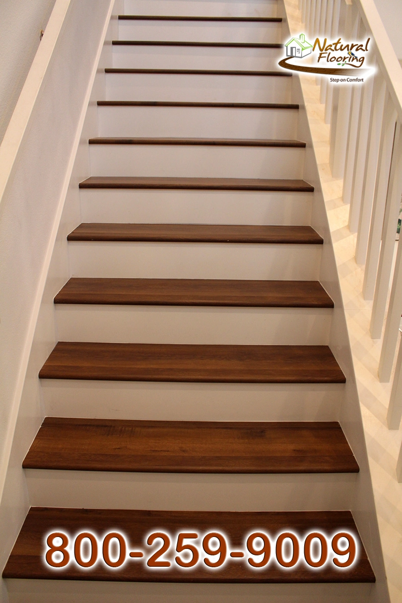 Closed Step White Riser White Skirtboard