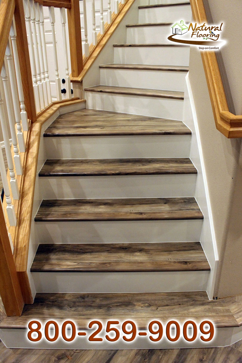 Closed Step White Riser White Skirtboard