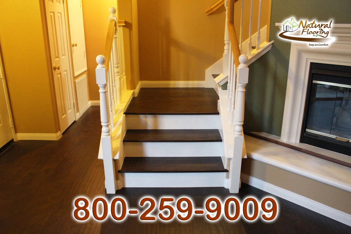 Closed Step White Riser White Skirtboard