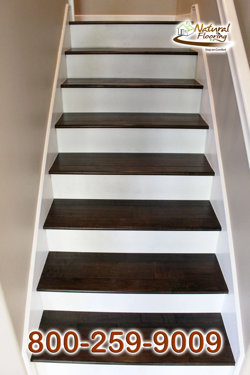 Closed Step White Riser White Skirtboard