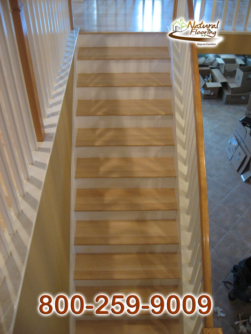 Closed Stairs, White Riser with White Skirtboard