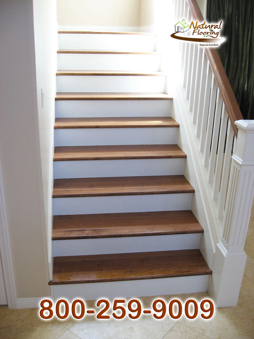 Closed Step White Riser White Skirtboard