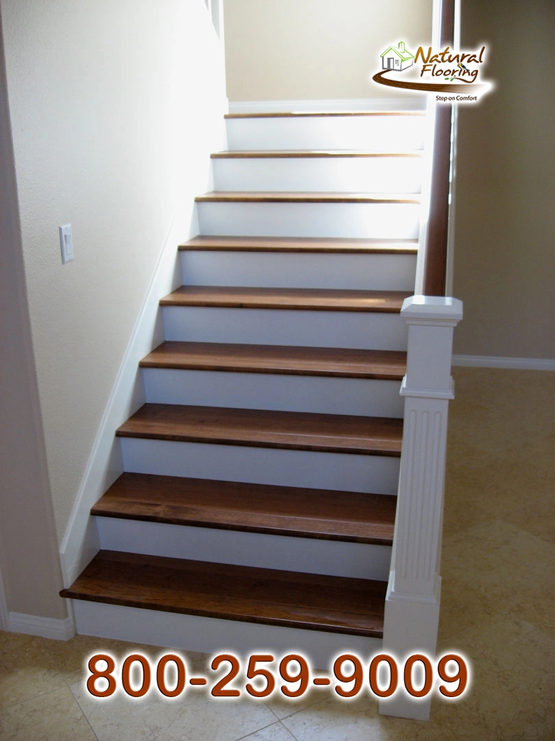 Closed Step White Riser White Skirtboard
