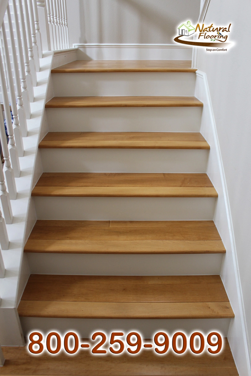 Closed Step White Riser White Skirtboard