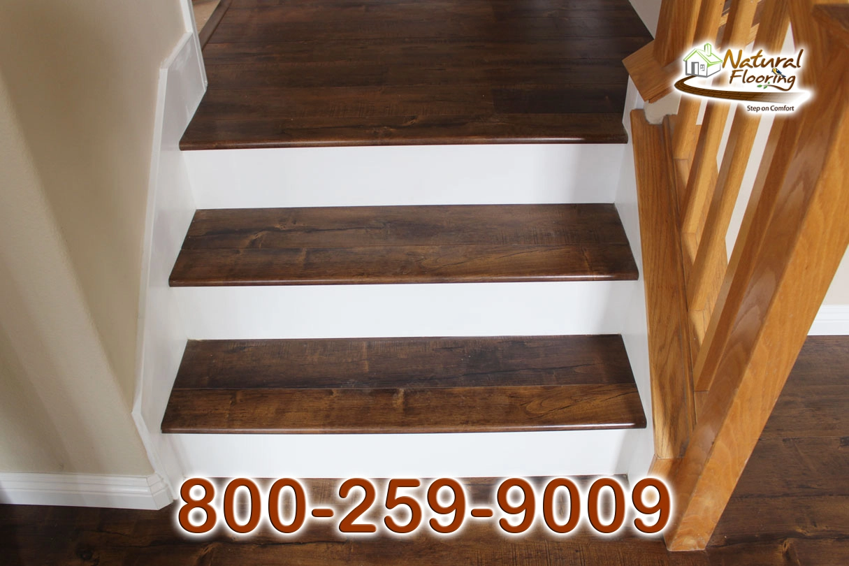 Closed Step White Riser White Skirtboard