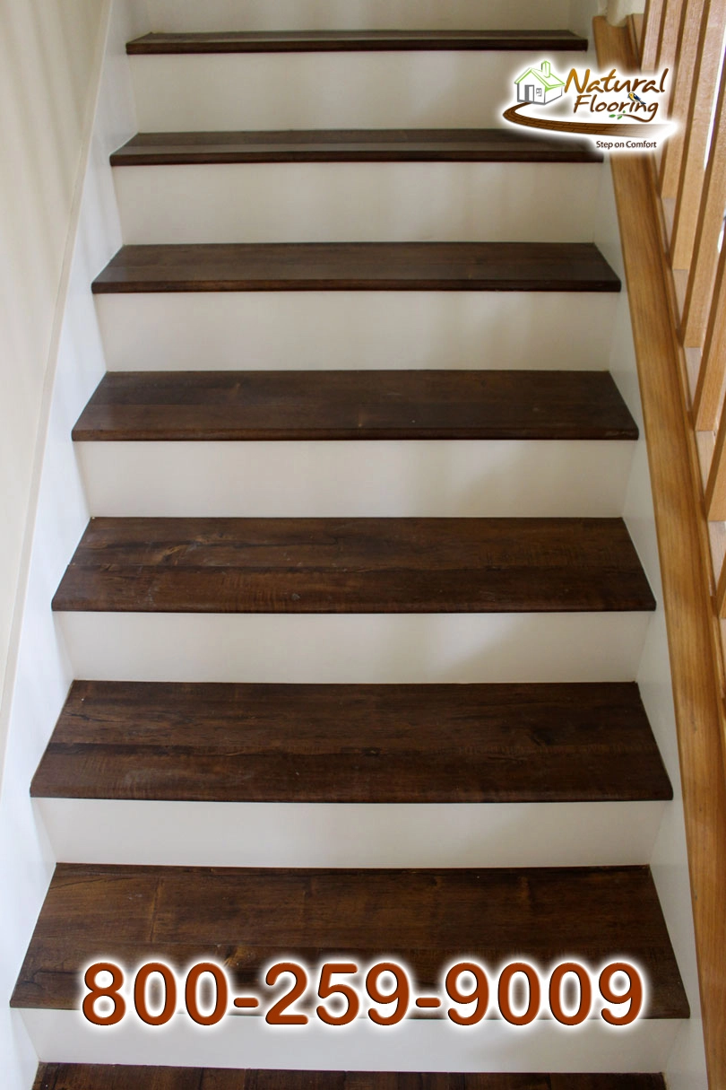 Closed Step White Riser White Skirtboard