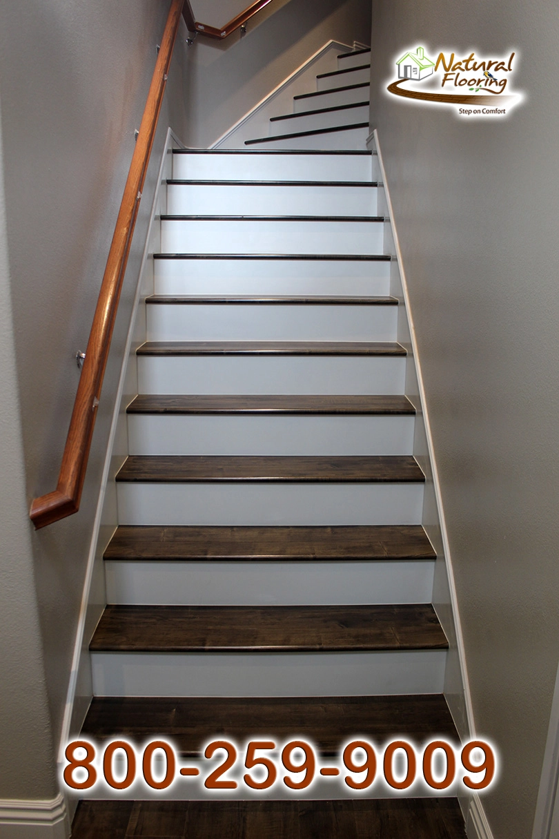 Closed Step White Riser White Skirtboard