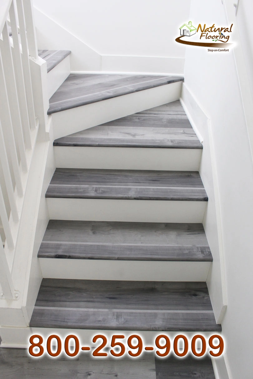 Closed Step White Riser White Skirtboard