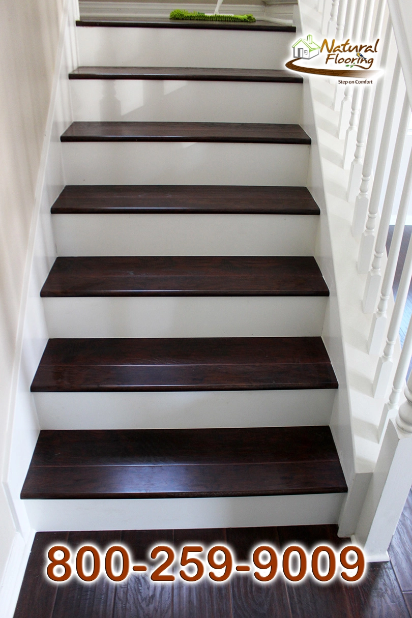 Closed Step White Riser White Skirtboard