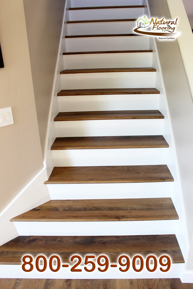 Closed Step White Riser White Skirtboard