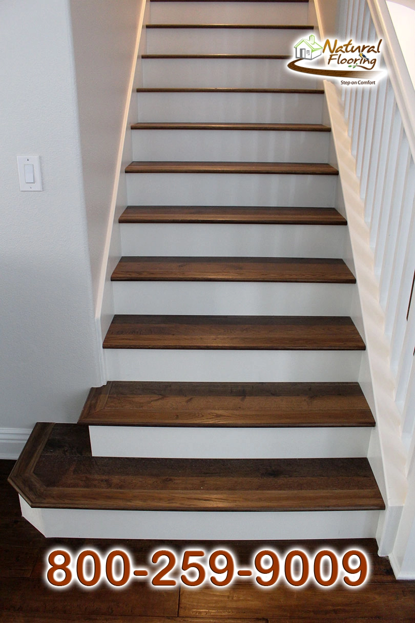 Closed Step White Riser White Skirtboard