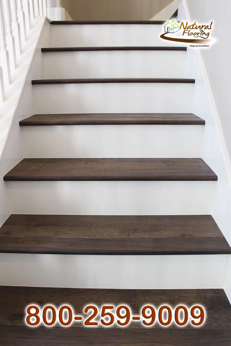Closed Step White Riser White Skirtboard