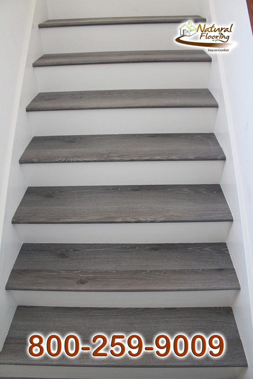 Closed Step White Riser White Skirtboard