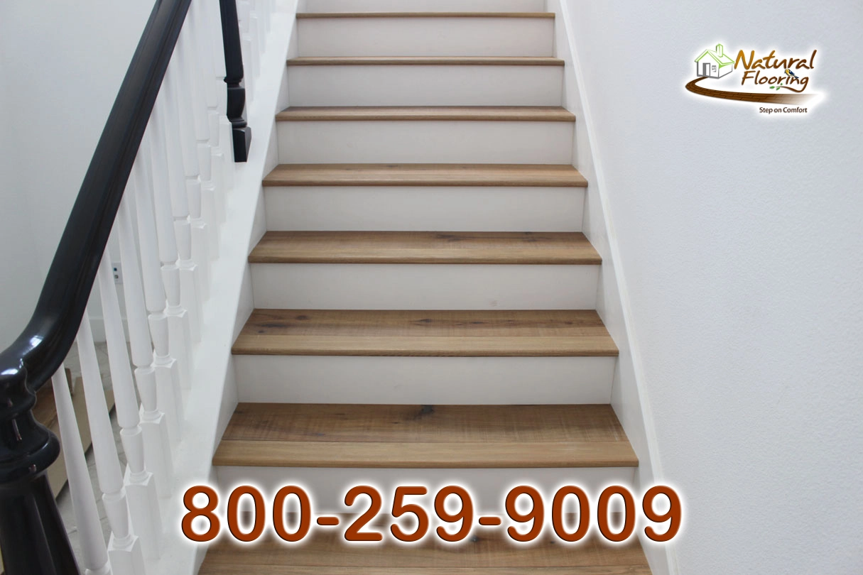 Closed Step White Riser White Skirtboard