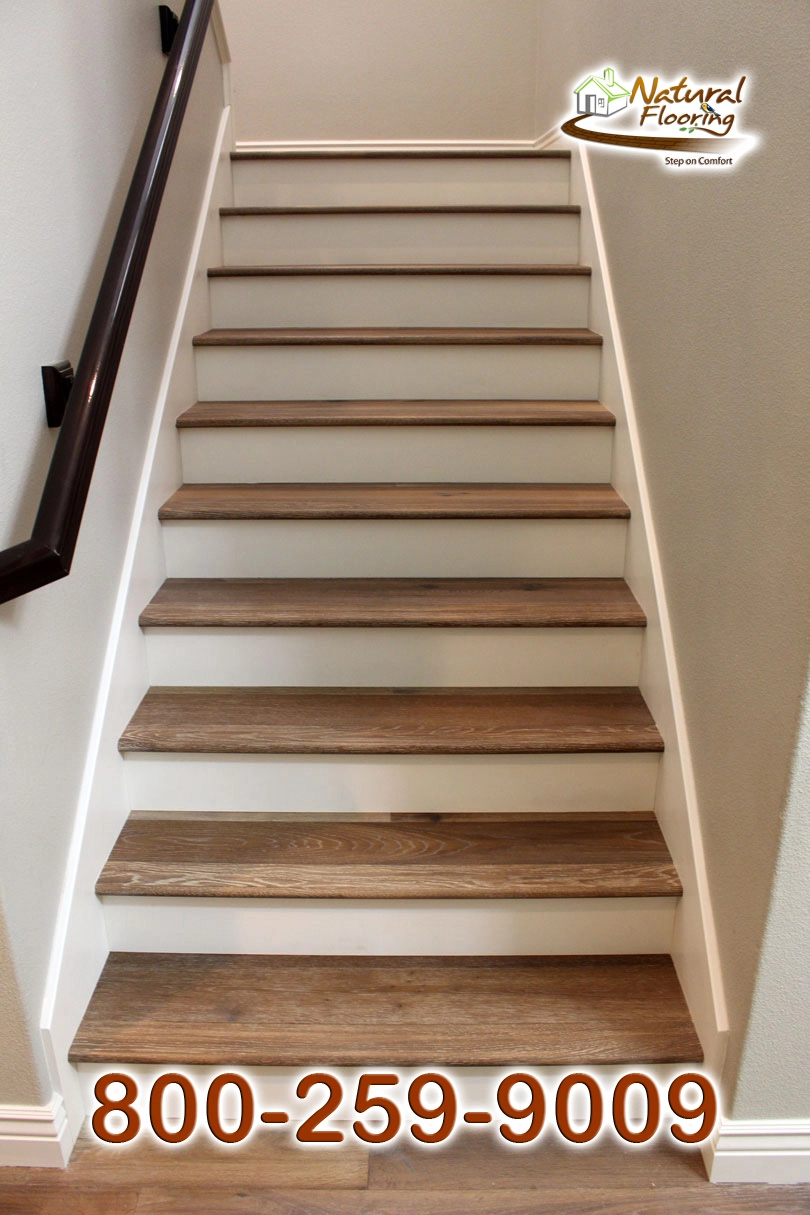 Closed Step White Riser White Skirtboard