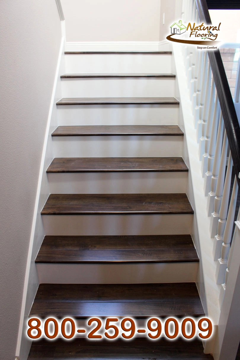 Closed Step White Riser White Skirtboard