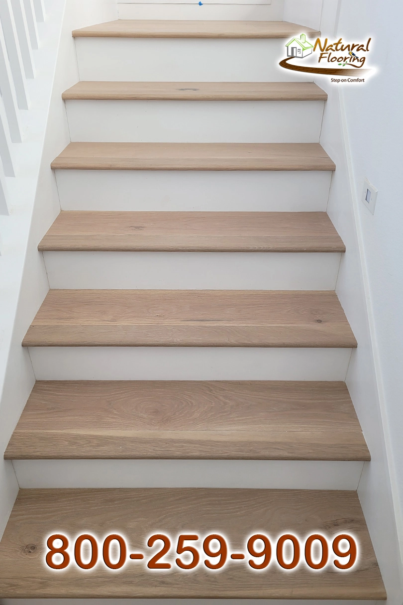 Closed Step White Riser White Skirtboard