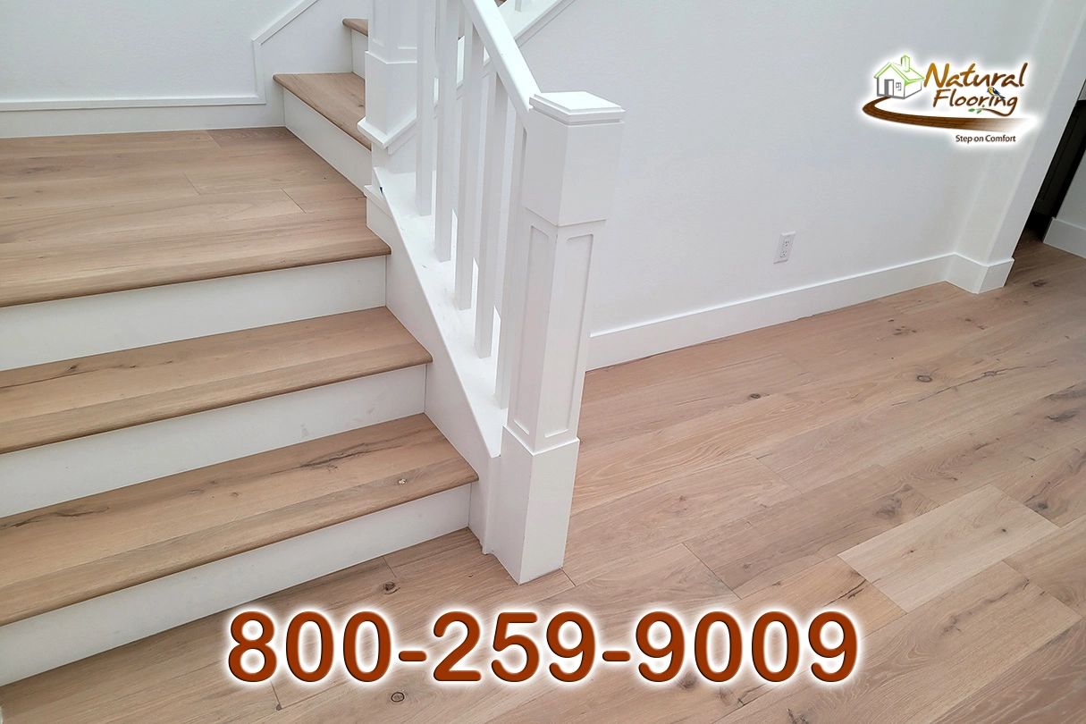 Closed Step White Riser White Skirtboard