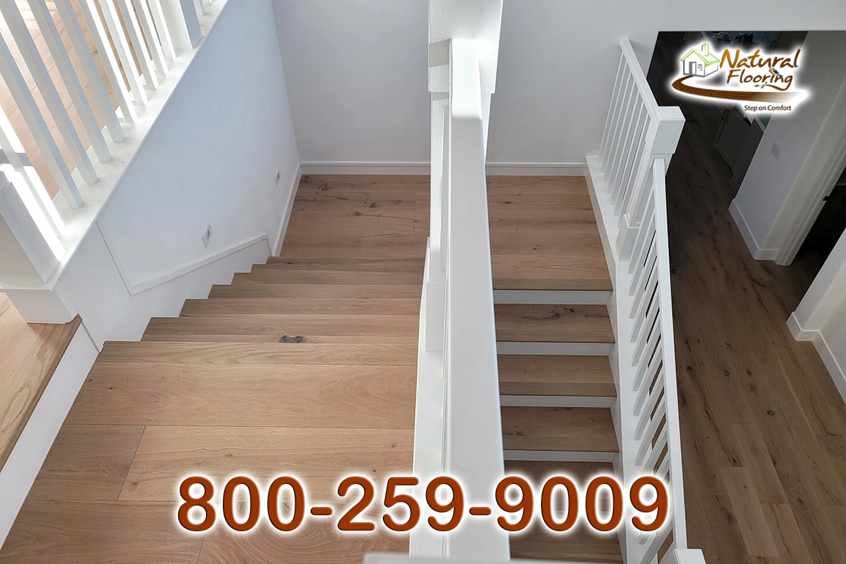 Closed Step White Riser White Skirtboard