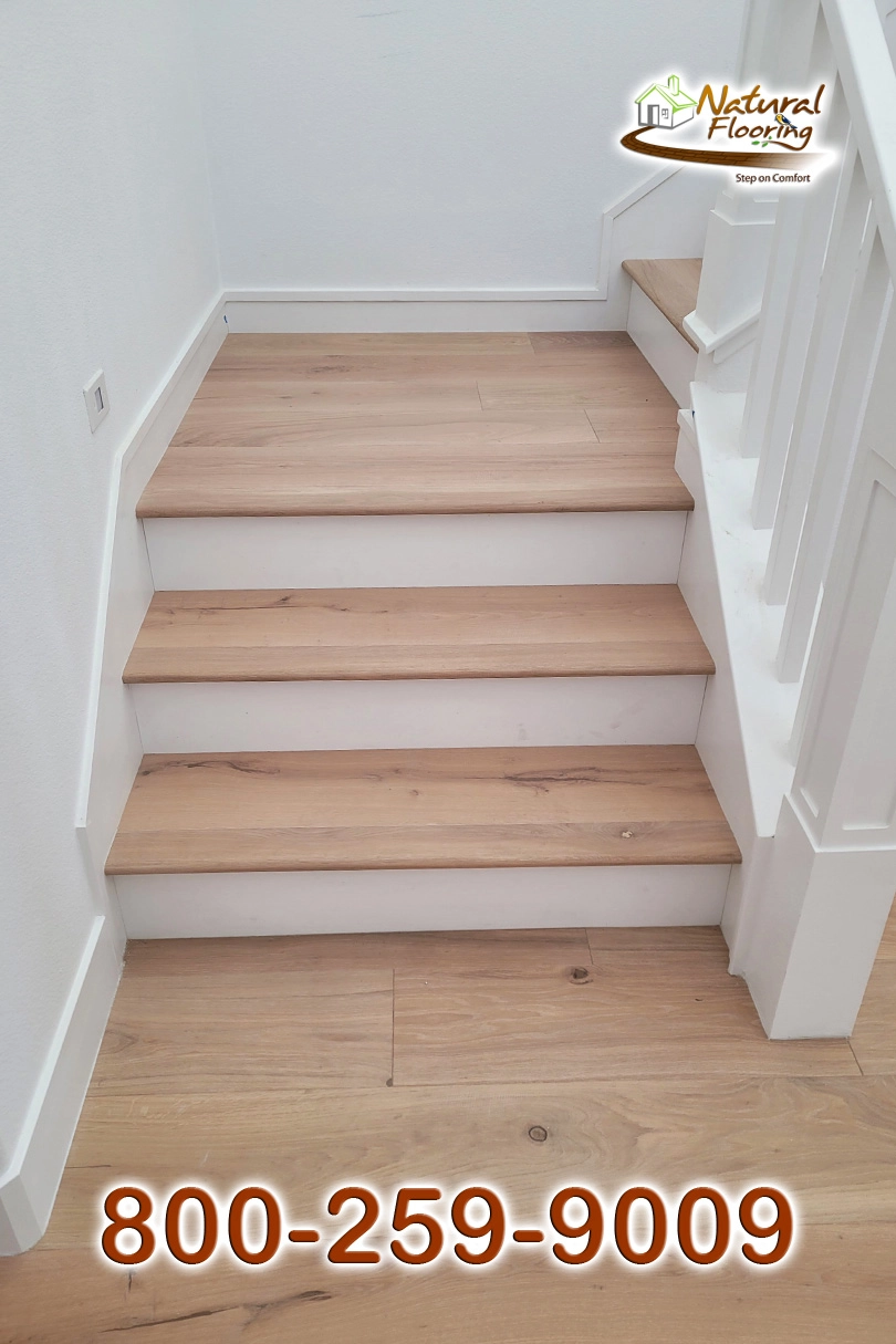 Closed Step White Riser White Skirtboard