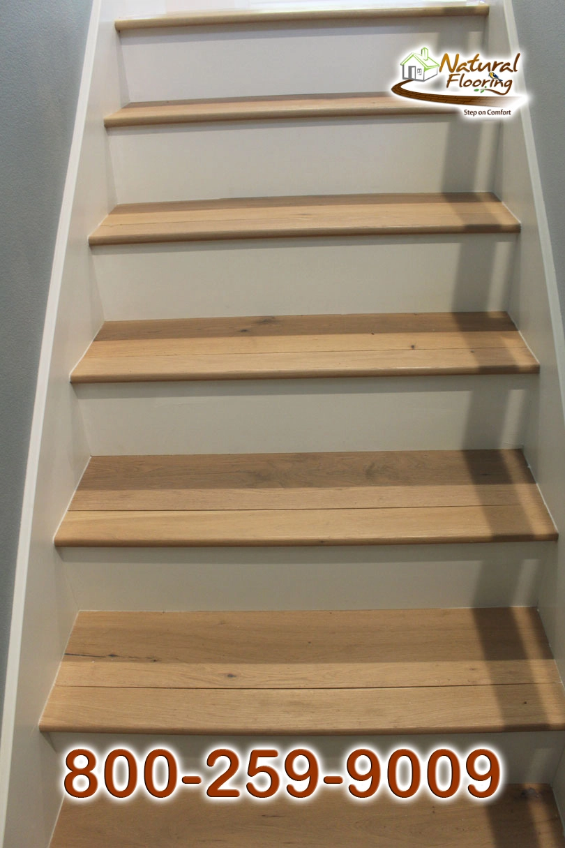 Closed Step White Riser White Skirtboard