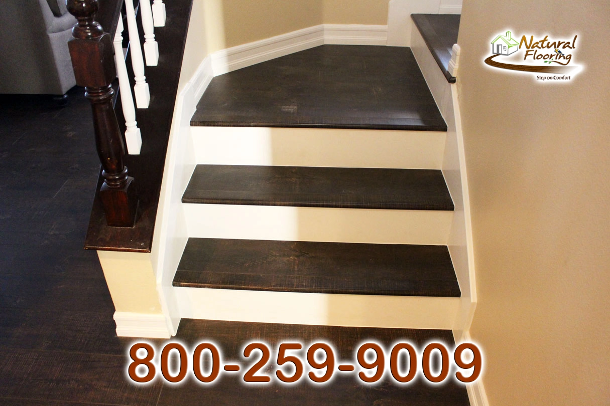 Closed Step White Riser White Skirtboard