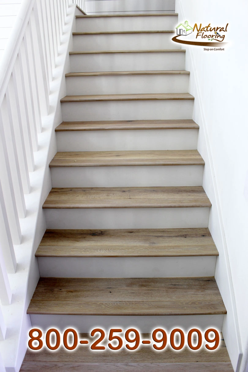 Closed Step White Riser White Skirtboard