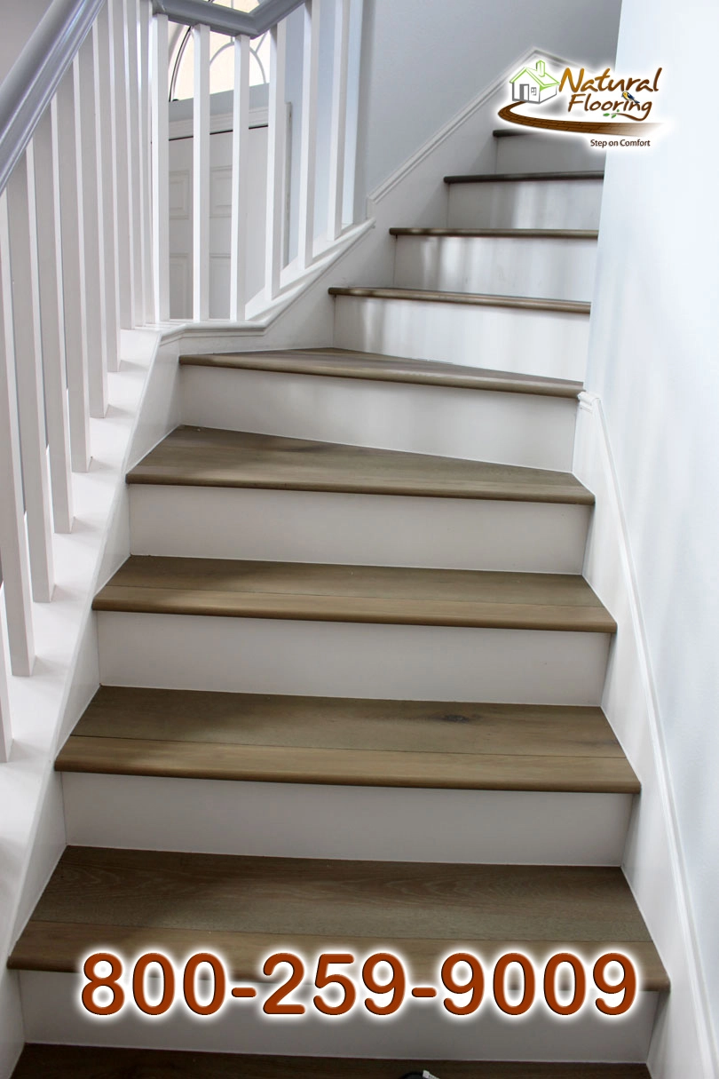 Closed Step White Riser White Skirtboard