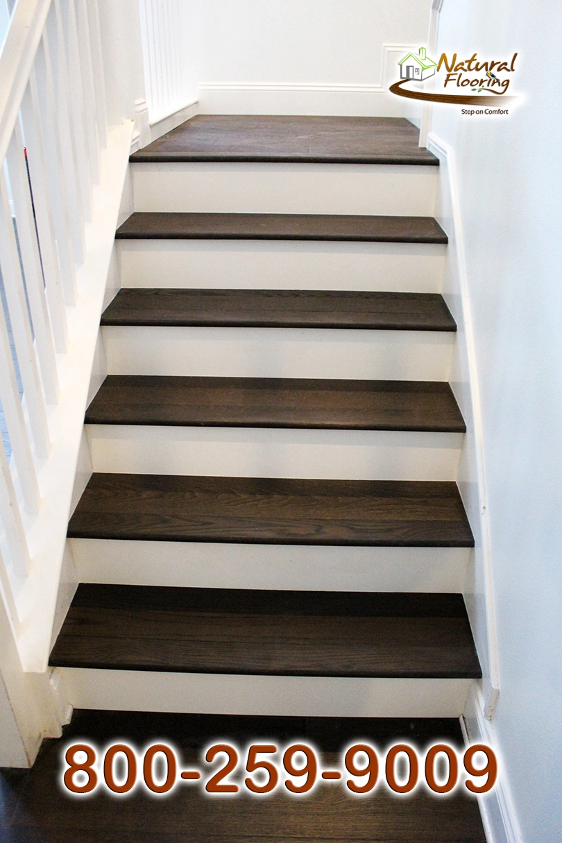 Closed Step White Riser White Skirtboard