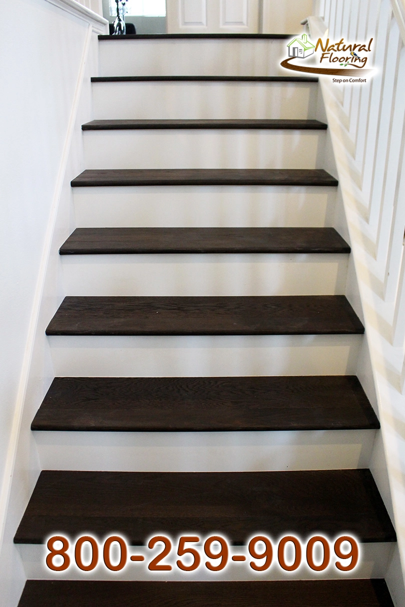 Closed Step White Riser White Skirtboard