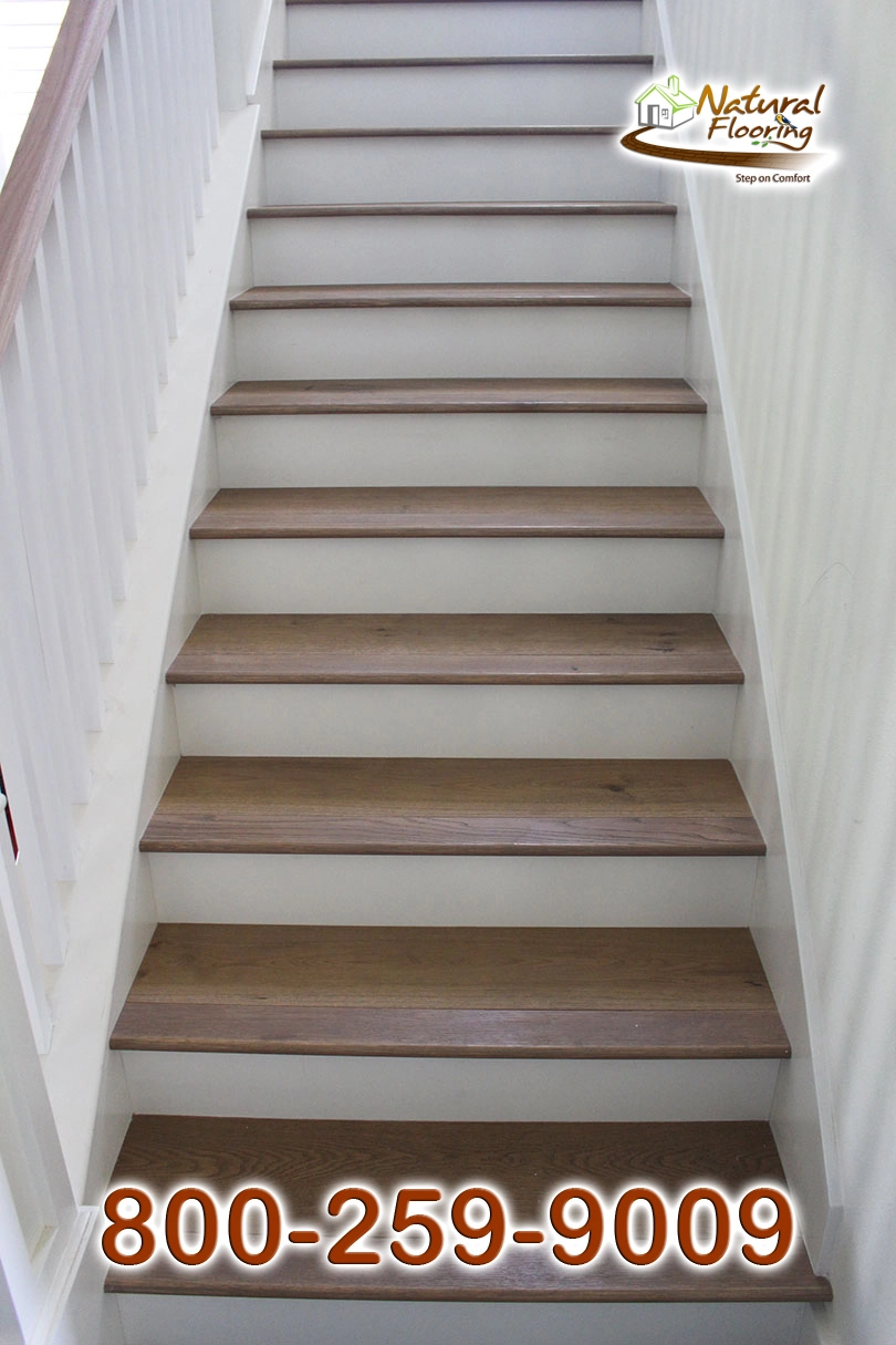 Closed Step White Riser White Skirtboard