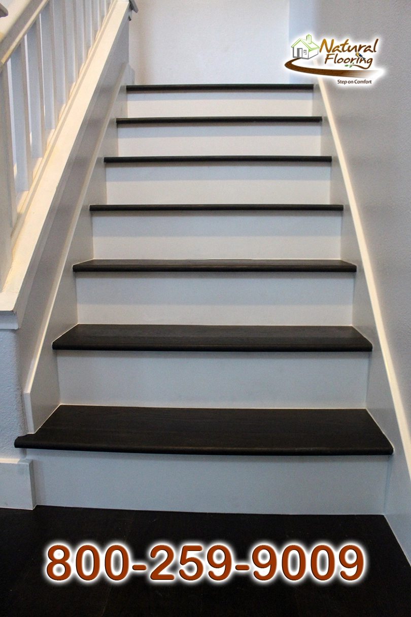 Closed Step White Riser White Skirtboard