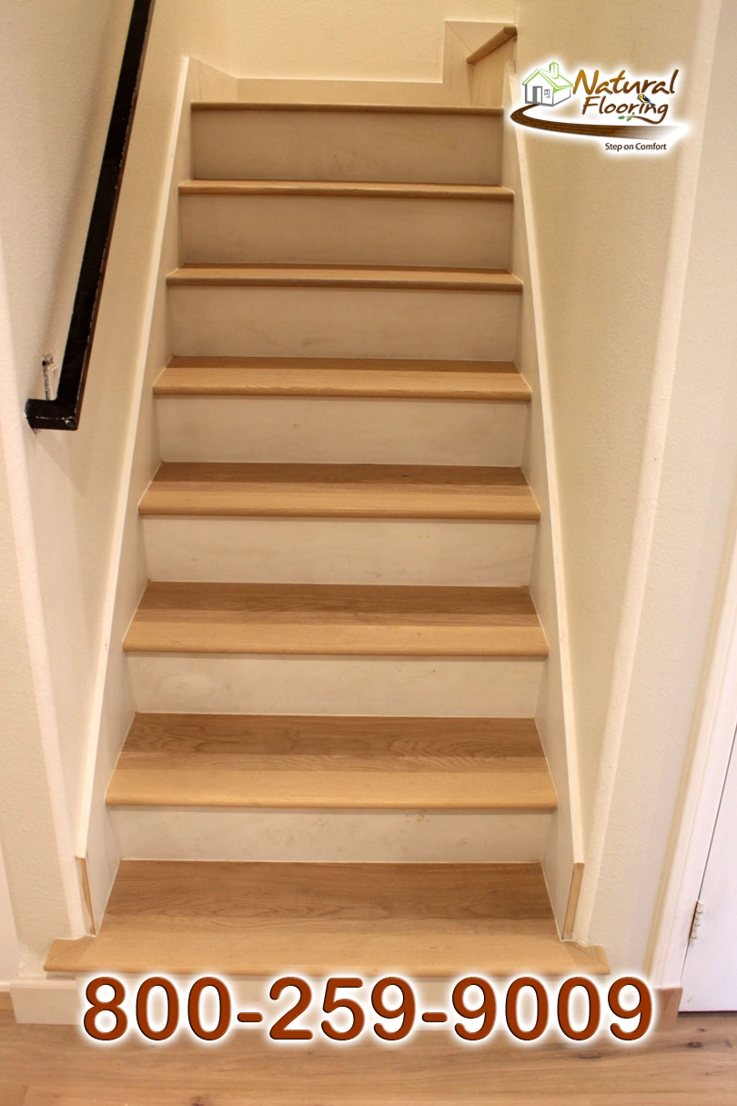 Closed Step White Riser White Skirtboard