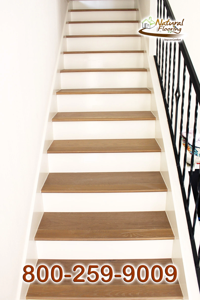 Closed Step White Riser White Skirtboard