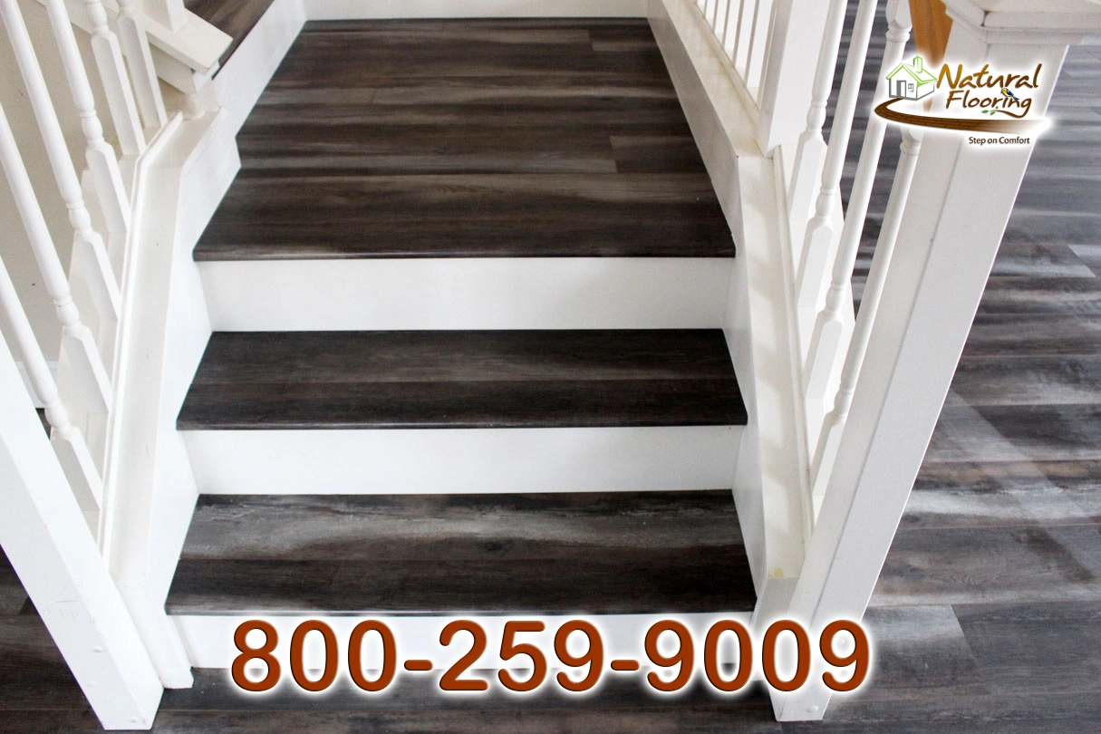 Closed Step White Riser White Skirtboard