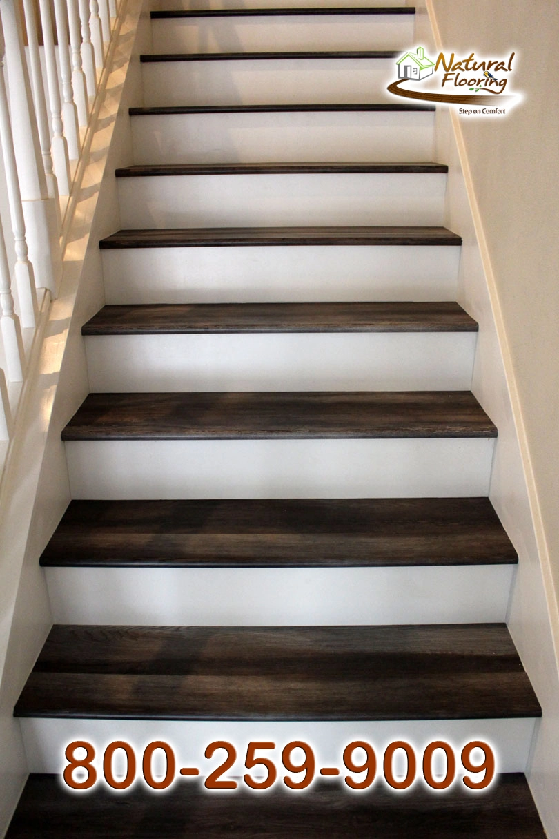 Closed Stairs, White Riser with White Skirtboard