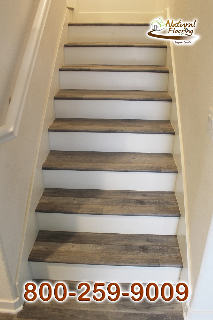 Closed Step White Riser White Skirtboard