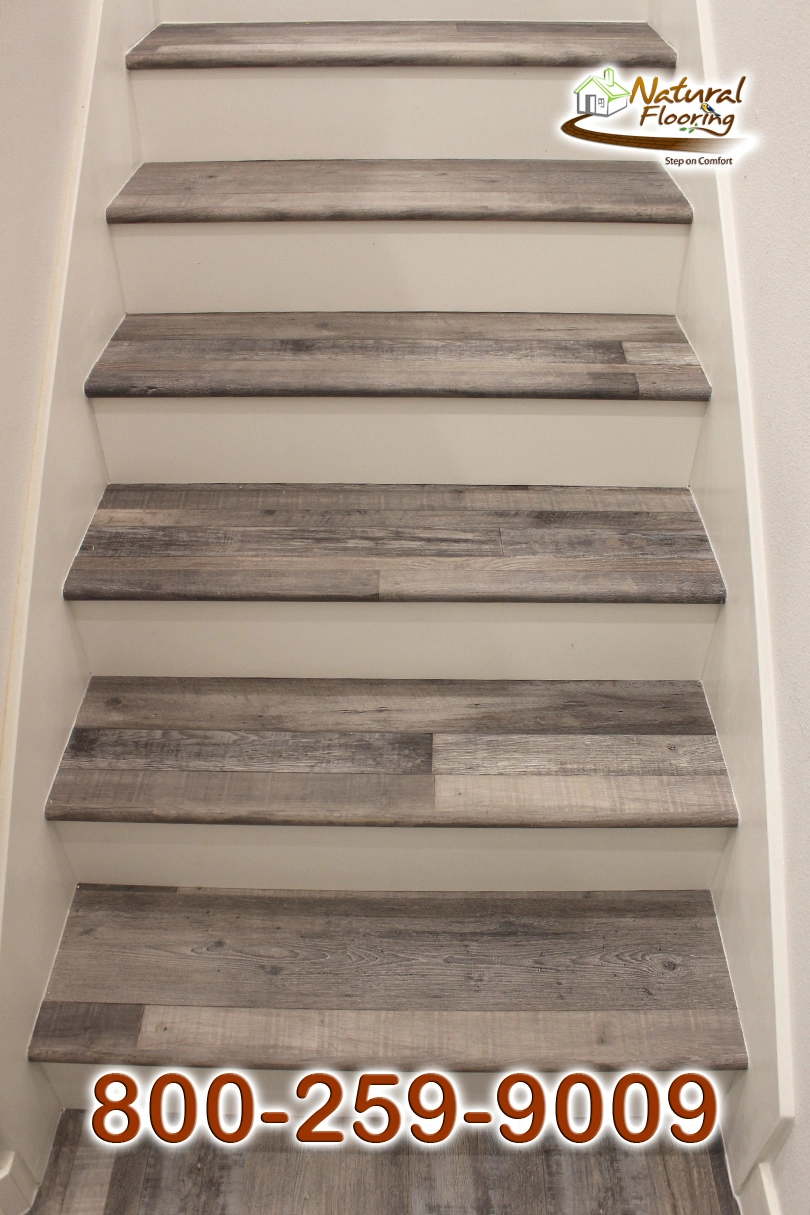 Closed Step White Riser White Skirtboard