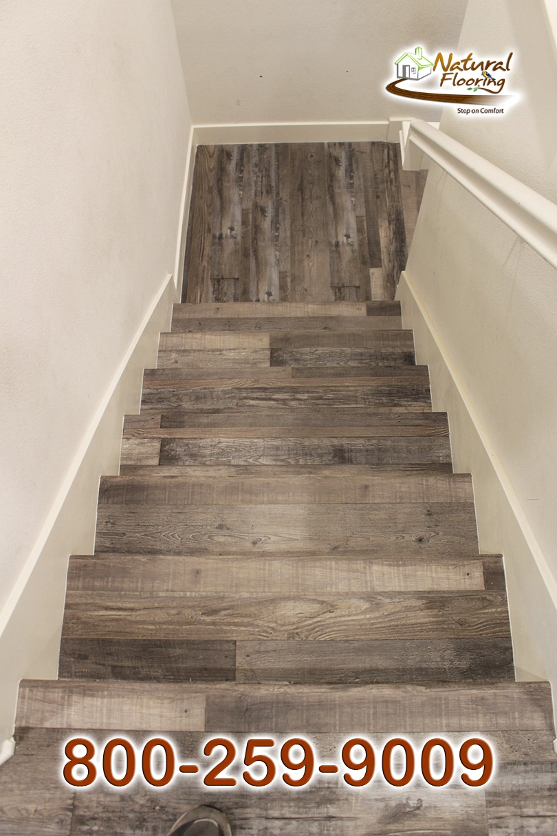 Closed Step White Riser White Skirtboard
