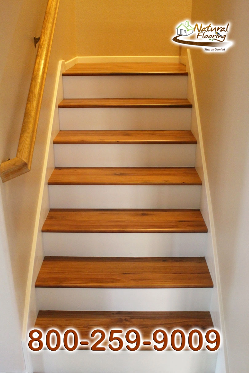 Closed Step White Riser White Skirtboard