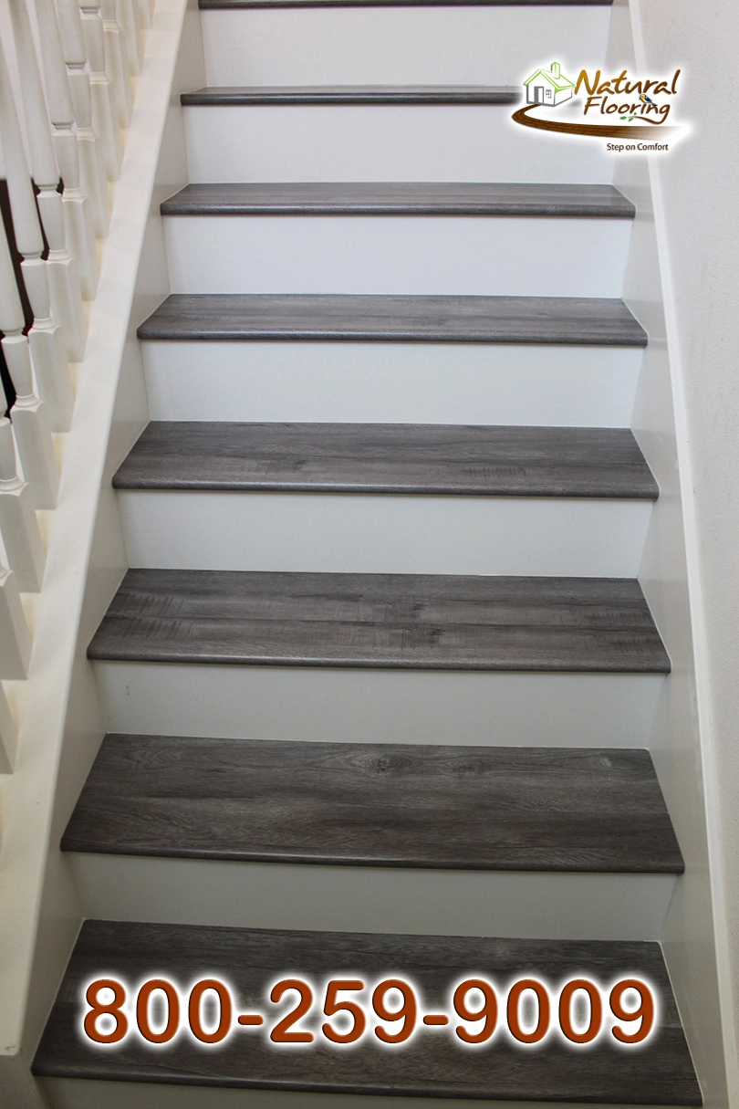 Closed Step White Riser White Skirtboard