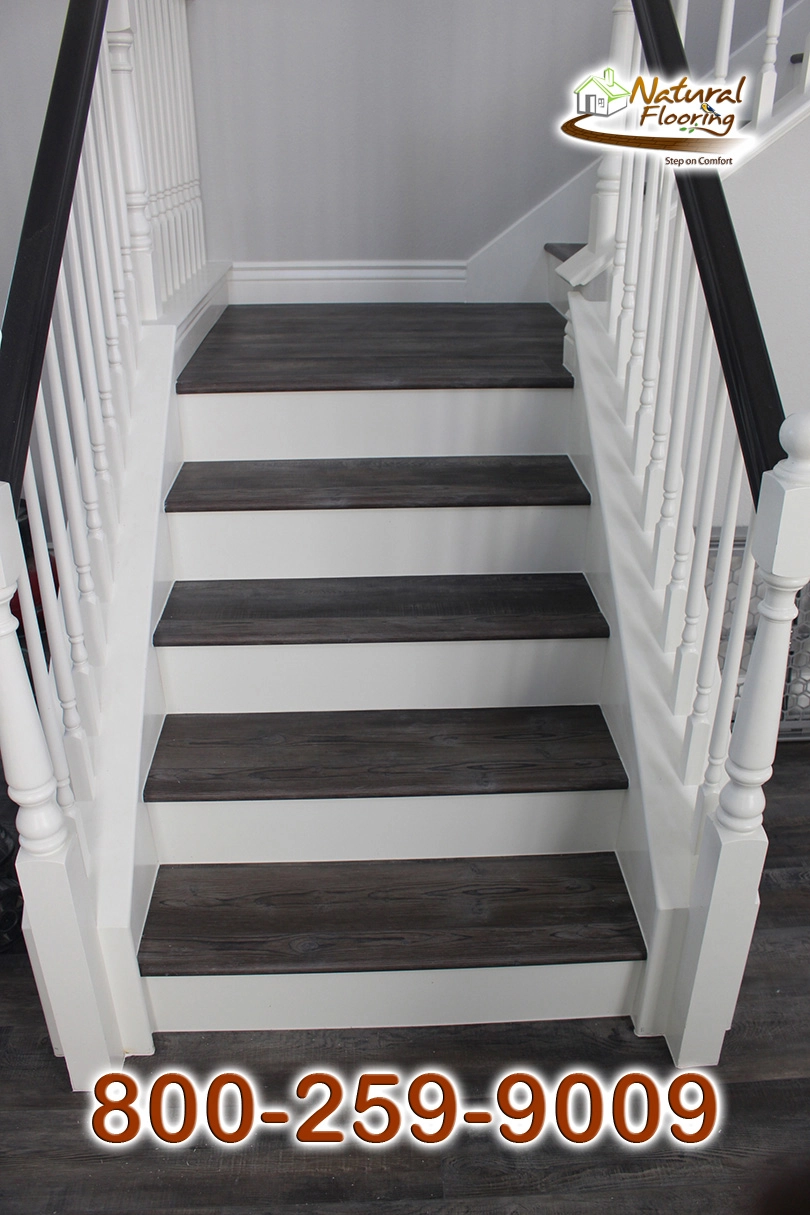 Closed Step White Riser White Skirtboard