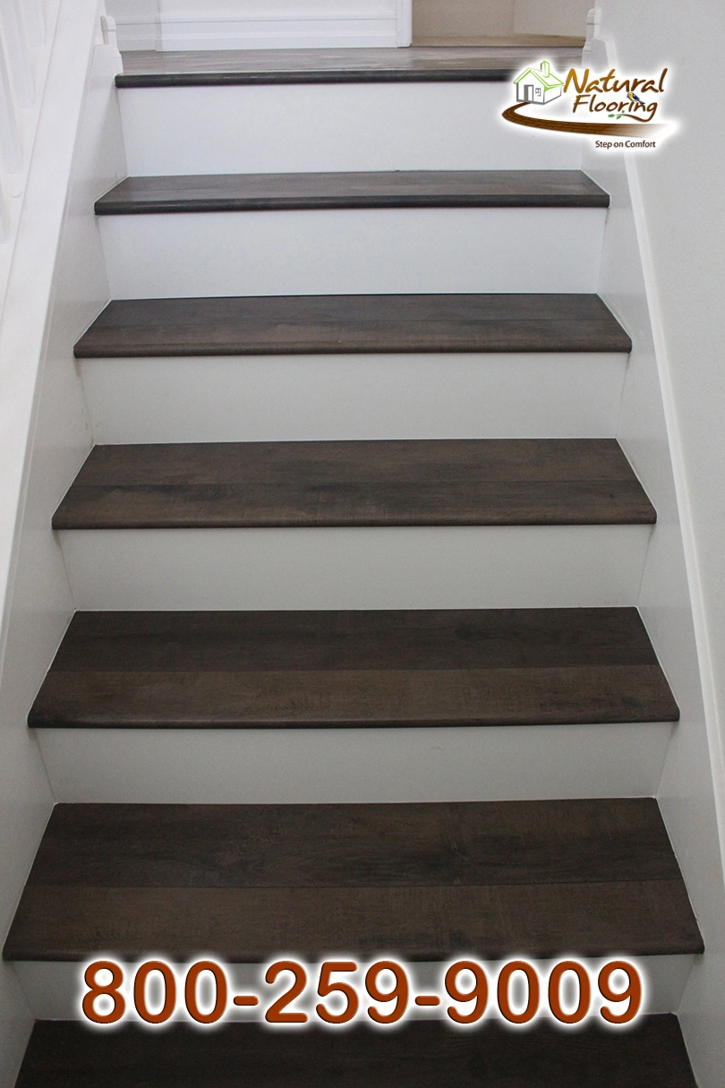 Closed Step White Riser White Skirtboard