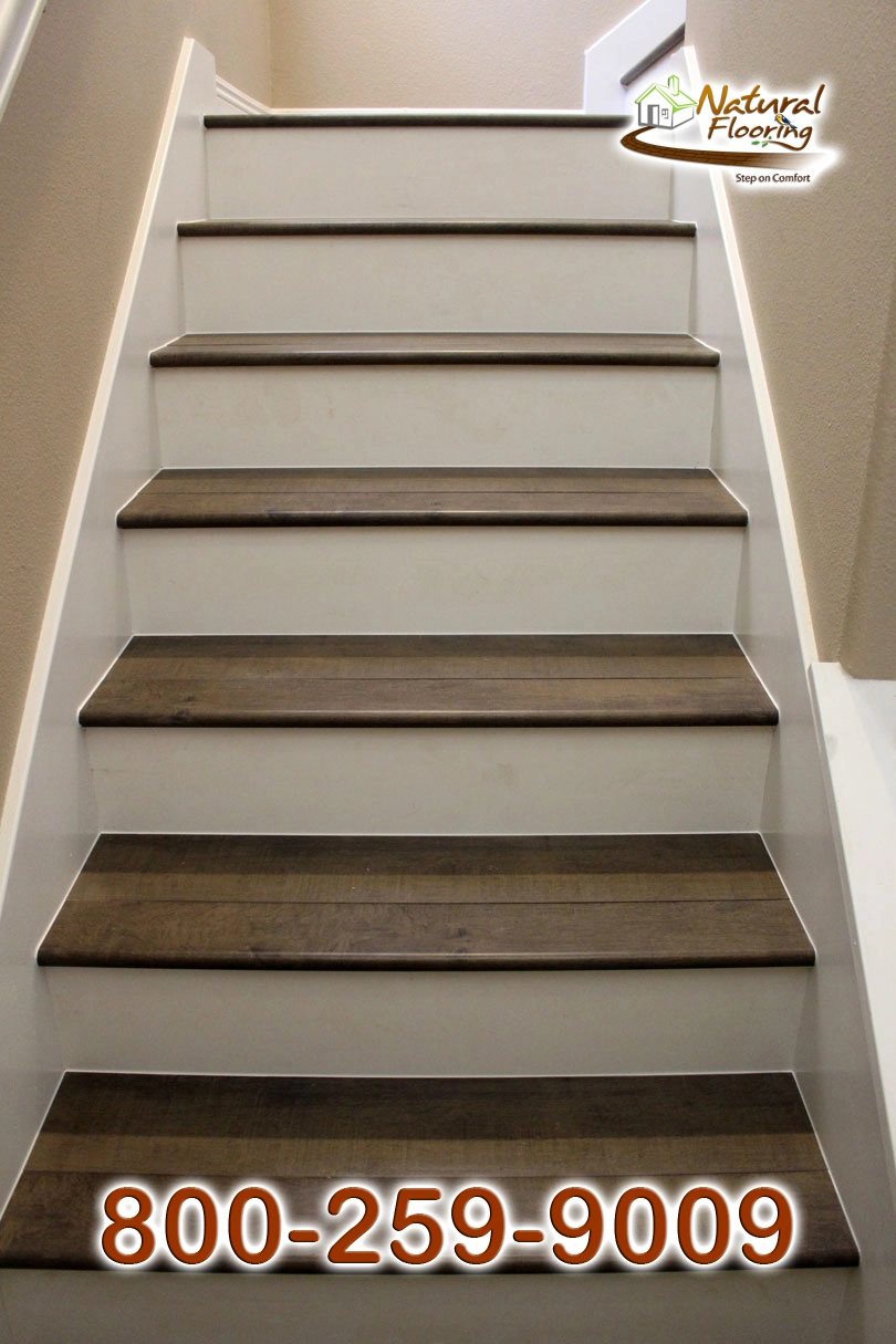 Closed Step White Riser White Skirtboard