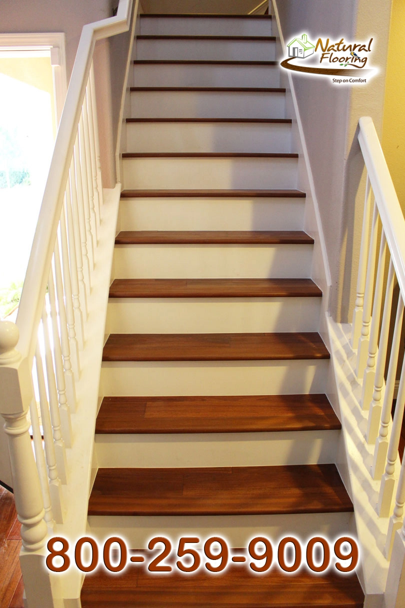 Closed Step White Riser White Skirtboard